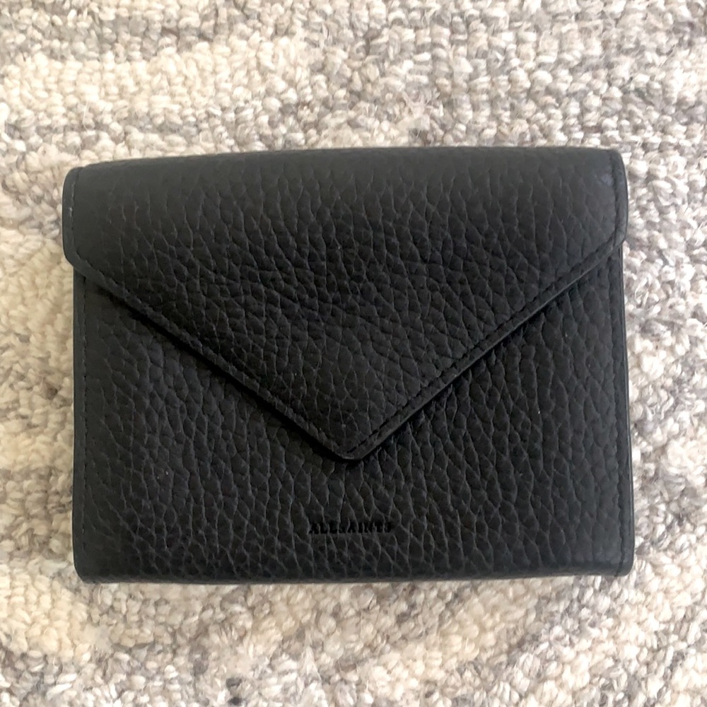 All Saints wallet in black